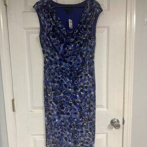Blue/Black floating dots Dress